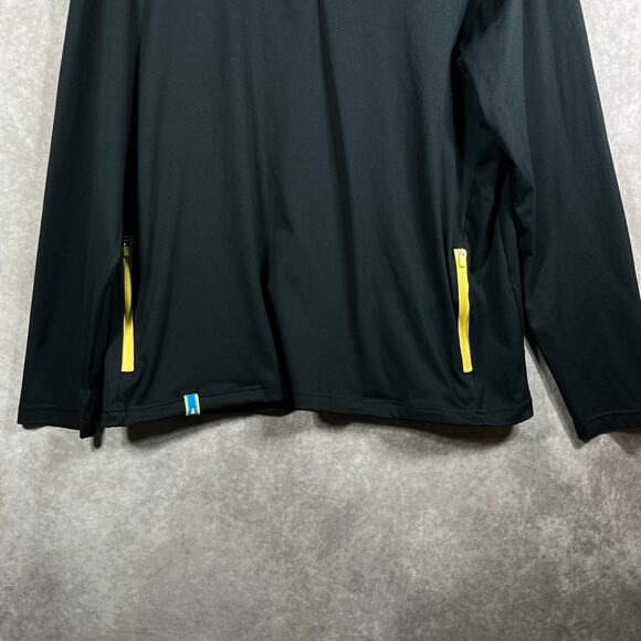 Chubbies Momentum Quarter Zip Pullover Mens Medium‎ Black Long Sleeve Athleisure - Picture 3 of 9